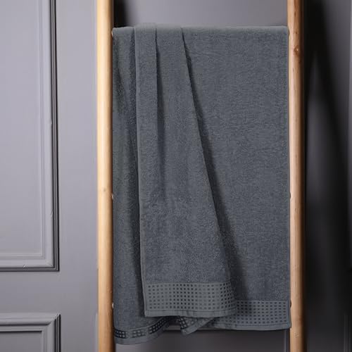 GLAMBURG 100% Cotton Oversized 2 Pack Bath Sheets 35x70, Ultra Soft