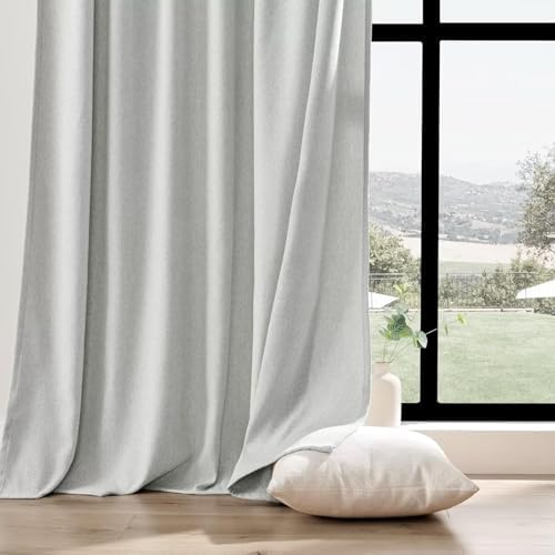 Joydeco Light Filtering Curtains 108 Inches Long for Bedroom Living