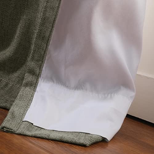 ChadMade Chenille Curtain 96 Inches Long, Room Darkening Curtain Drape