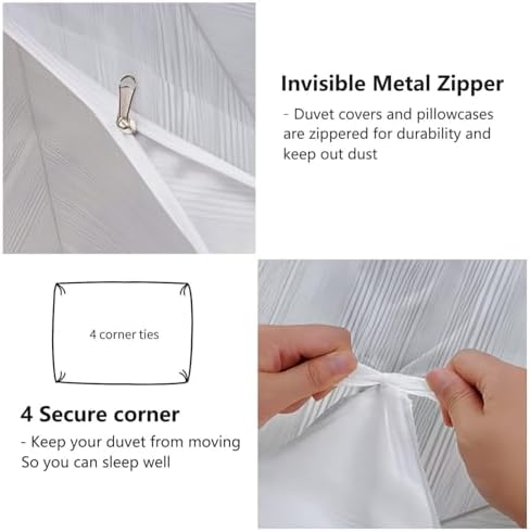 Duvet Cover California King Microfiber - Reversible Minimalism Line