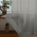 Fcosie 52" Wx108 L Pinch Pleated Semi Sheer Curtains Natural Linen