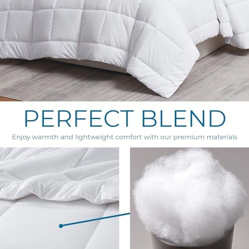 Nestl Boho Bedding Queen Tufted Duvet Cover Set with Quilted Down
