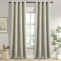 DONREN 100% Blackout Curtains 108 Inches Long Thermal Insulated, Soft