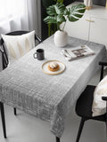 Modern Fabric Texture Rectangle Tablecloth 60 x 120 Inches Farmhouse