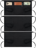 BOHARERS Cotton Server Aprons 3 Pack Waiter Waitress Apron Short Apron