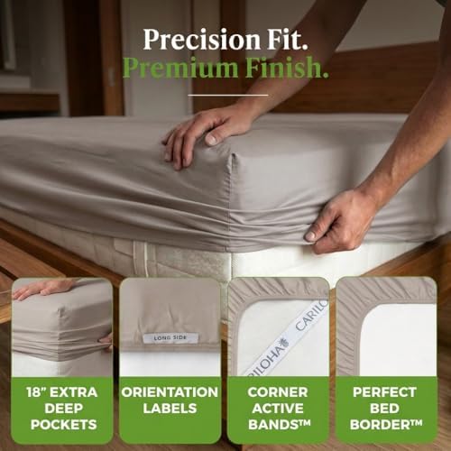 Cariloha Retreat Sheet Set - Bamboo Lyocell - Coastal Gray - Split