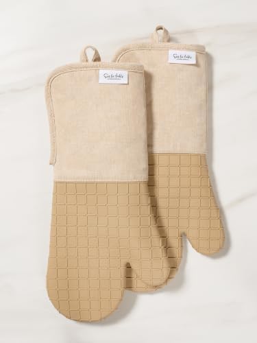 Sur La Table Kitchen Essentials Set of 2 Silicone Oven Mitts, Heat