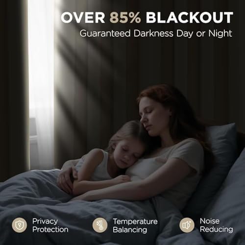 Joydeco 72 Inch Blackout Curtains for Bedroom,Black Out Curtains