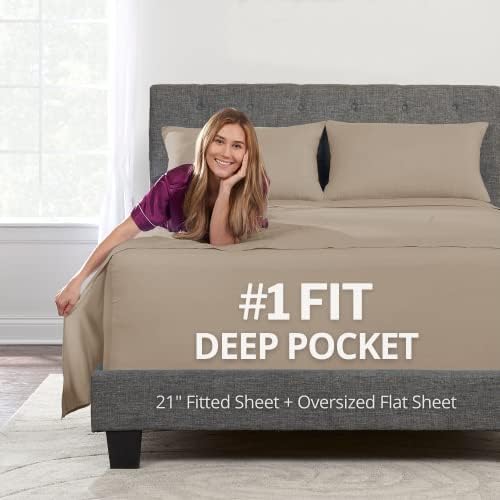 Extra Deep Pocket Queen Sheet Sets 4 Piece Queen Bed Sheets Set