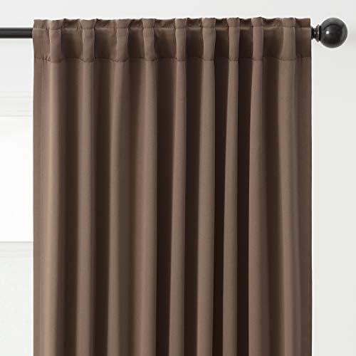 Chanasya Premium 2-Panel Solid Contemporary Room Darkening Curtains