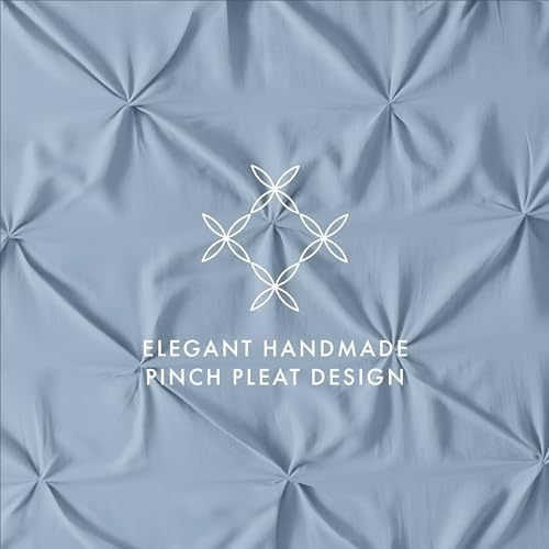 Linen Market Premium Handmade 3-Piece Pinch Pleated Duvet Cover