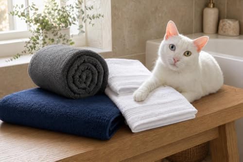 Luxury Turkish Washcloths, Set of 8, 100% Cotton