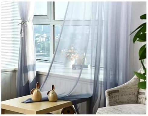 Beydodo Curtains 54 Inch Length 2 Panels, Living Room Privacy Curtains