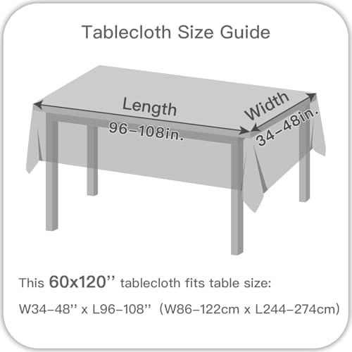 maxmill Tablecloth Weaved Texture Stain Resistant Waterproof, Wrinkle