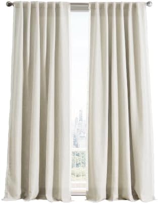 DKNY Avery Light-Filtering Curtains Backtab 50 x 96, Linen Beige, 2