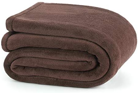 Martex Plush Twin Brown Blanket