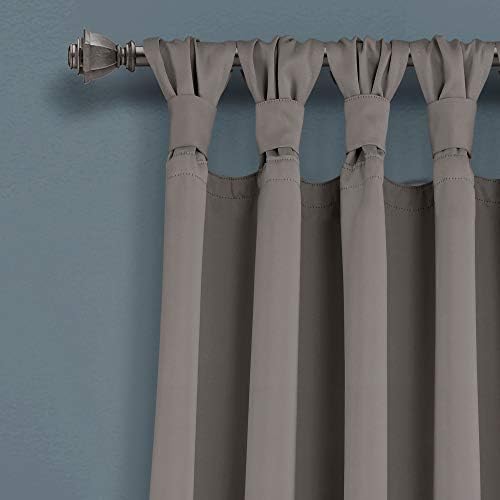 Archu Sheets Twist Tab Top Blackout Window Curtain Panels & Drapes