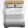 Duvet Cover Set Queen, Abstract Gradient Gray Black 3 Piece Bedding