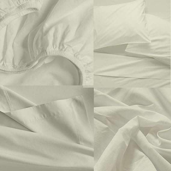 Split King Bed Sheet Set 7 Piece Cotton Split Sheets Set for