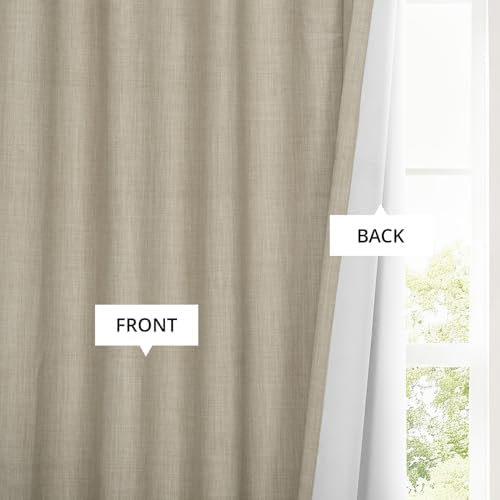 HPD Half Price Drapes - Performance Linen Hotel Blackout Curtain for