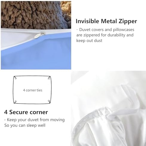 California King Duvet Cover Set Animals Alpacas in Love Soft