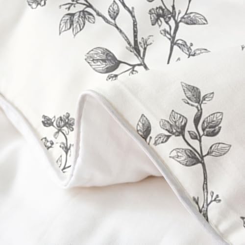Erosebridal Floral 100% Cotton Duvet Cover Queen Flowers Boho Girls