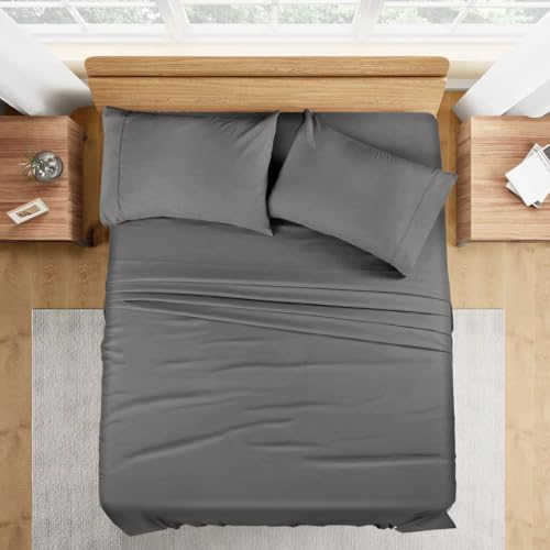 100% Pima Cotton Sheet Set – Premium Sateen Weave, Cooling Bed Sheets