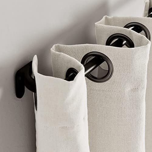Lush Decor Insulated Grommet Linen Textured Room Darkening Window