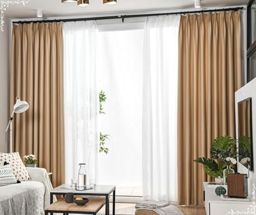 Beydodo 72 Inch Curtains 2 Panel Set Room Darkening, Curtains for