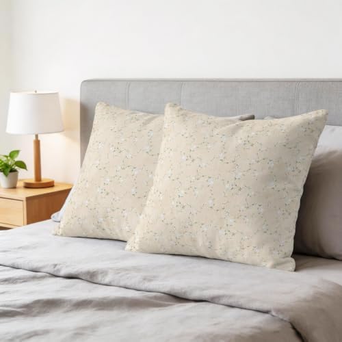 20 x 20 Pillow Covers Set of 2, Florals Decorative Throw Pillowcases