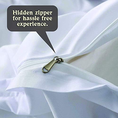 Duvet Cover Set with Zipper Closure 3pc Duvet Cover Set Full/Queen
