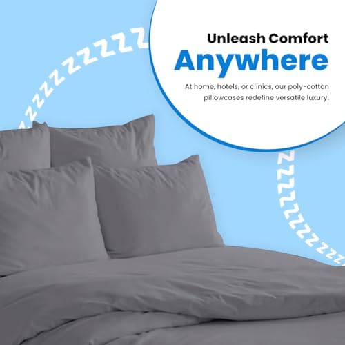 Avalon Bedding Pillow Cases Queen Size Grey Pillow Cases Set of 4