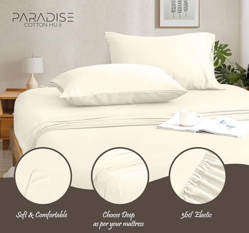 Lightweight Hotel Luxury 5-Piece Sheet Set for Adjustable Bed 400-TC