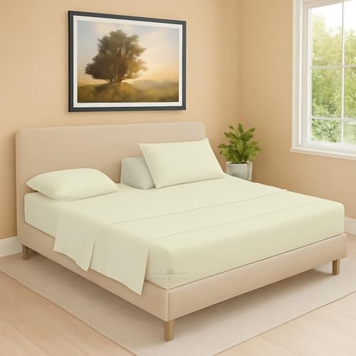 Split Head 4 PC Sheet Set 18" Deep Egyptian Cotton 600 TC King