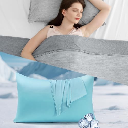 Elegear Silver Ion Cooling Pillowcase Blue 20" x 26" and Cooling