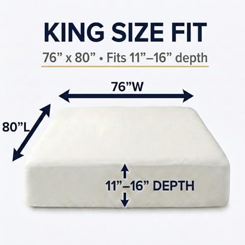 Zippered Waterproof King Mattress Encasement