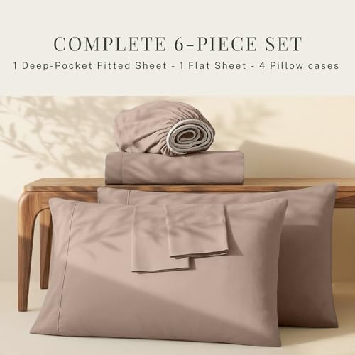 Hearth & Harbor Extra Deep Pocket Sheets - Fits Mattress 18-24 Inches