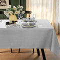 SASTYBALE Rectangle Tablecloth 60 x 120 Inch Gray Tablecloth
