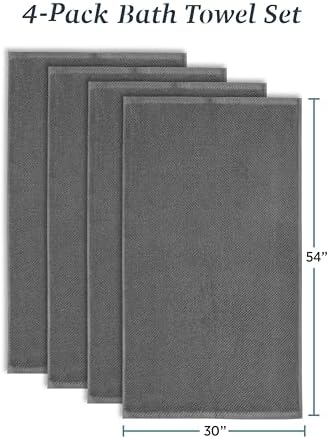 Welhome Franklin 100% Cotton Popcorn Textured Towel Set - 4 Pack Bath