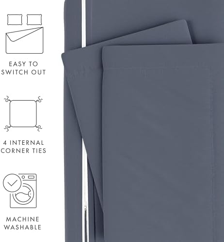 Linen Market Duvet Cover King (Light Gray) - Experience Hotel-Like