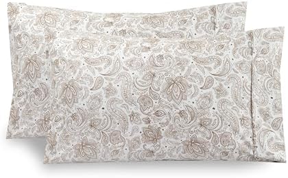 Elegant Comfort Ultra Soft Set of 2 Floral Print Pillowcases - 1500