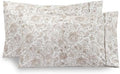 Elegant Comfort Ultra Soft Set of 2 Floral Print Pillowcases - 1500
