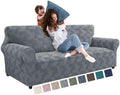 JIVINER 1 Piece Couch Cover for 3 Cushion Couch, High Stretch Sofa
