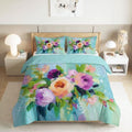 California King Duvet Cover Set Floral Fresh Floral Printed Duvet