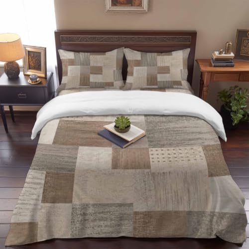 Boho Modern Aesthetic Full Duvet Cover Set - 4 Pcs Comforter Cover
