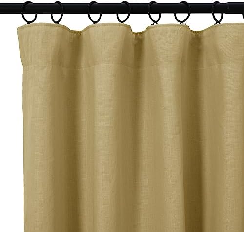 ChadMade 4-in-1 Top Style Lined Curtain, Back Tab Rod Pocket Flat