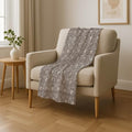 Addison Rugs ASB931 Taupe 50" x 70" Oversized Sherpa Throw Blanket