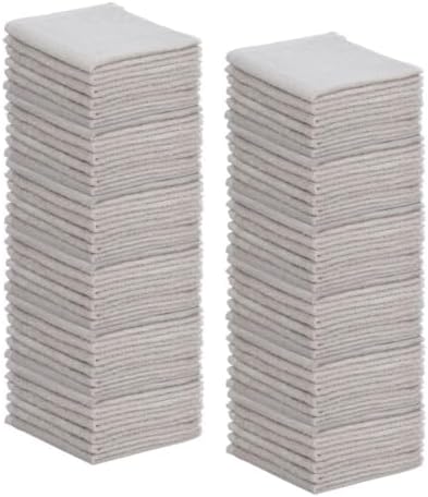 Superio Cotton Terry Washcloths Grey Towels 100% Cotton Cleaning Cloth
