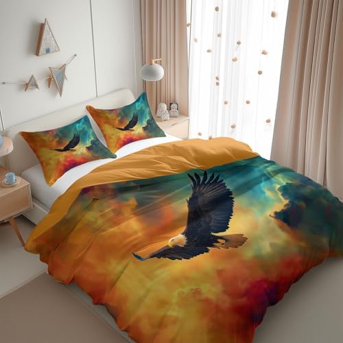 Duvet Cover King Size, Reversible Full Duvet Cover Set with