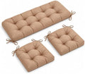 Outdoor Wicker Chair Cushions Set of 3, Waterproof Patio Furniture